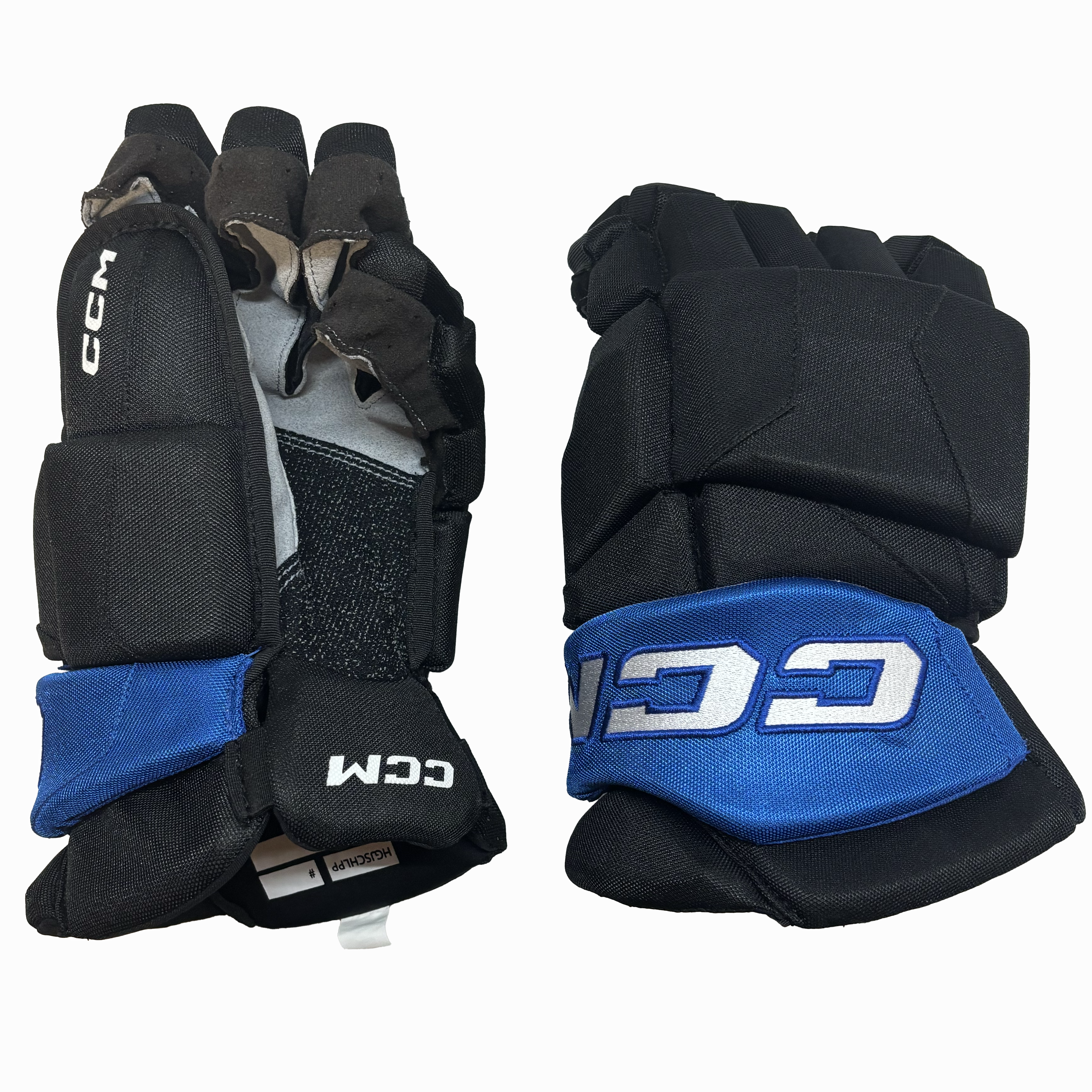 CCM HGJSPP - QMJHL Pro Stock Hockey Glove (Black/Blue)